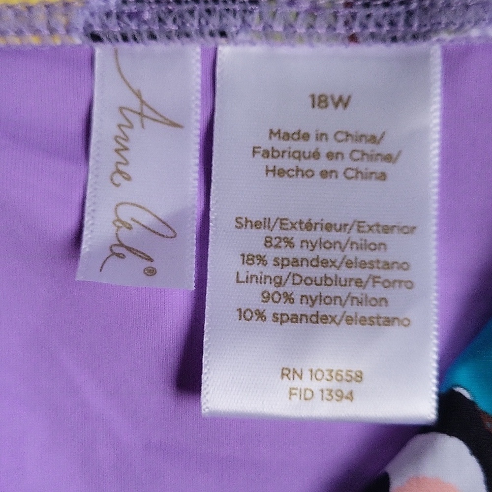 Swimwear Anne Cole, Calvin Klein, macys 4 for 1 one pc and 3 tankinis NWT 18 W - Picture 8 of 8